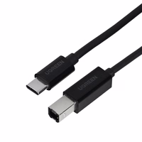 Ugreen 50446 USB cable USB 2.0 2 m USB C Mini-USB B melns