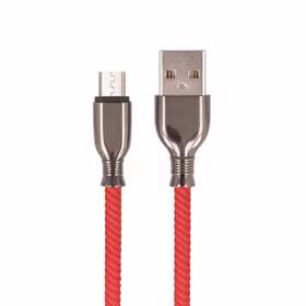 Komplektēšanas kabelis USB - microUSB 1,0 m 3A FC-M sarkans