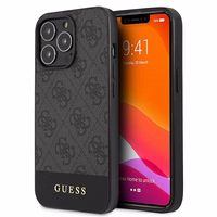 Guess GUHCP13LG4GLGR iPhone 13 Pro / 136,1" pelēks/pelēks maciņš 4G Stripe Collection