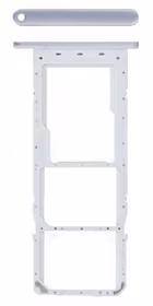 SIM card holder Samsung A14 4G A145 Sudrabs original (service pack)