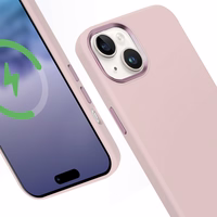 Crong Color Cover LUX Magnetic - iPhone 15 Plus MagSafe maciņš (rozā)