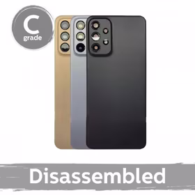 Aizmugurējais vāks saderīgs ar SamsungA236 A23 5G (A235 A23 4G) / melns / ar objektīvu 100% original (8/10 disassembled)