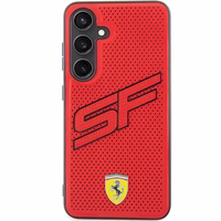 Ferrari Big SF Perforated viedtālruņa apvalks Samsung Galaxy S24+ - sarkans