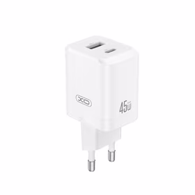 XO wall lādētājs CE36 PD 45W 1x USB-C 1x USB balts