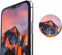 Rūdīts stikls 2.5D Tellos Apple iPhone 13 Pro Max/14 Plus melns