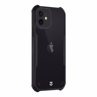 Tactical Quantum Stealth Maciņš priekš Apple iPhone 12 Caurspīdīgs/Melns