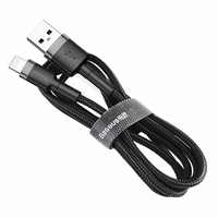 Baseus kabelis Cafule USB - Lightning 3,0 m 1,5A pelēks-melns