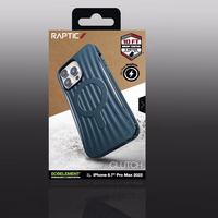 Raptic X-Doria Clutch viedtālruņa apvalks iPhone 14 Pro Max ar Magnētisko zilu aizmugurējo pārklājumu