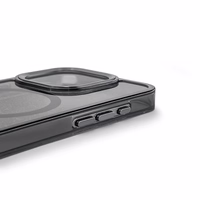 Mirdzošs apvalks MagSafe iPhone 16 - melns ar spīdumiem