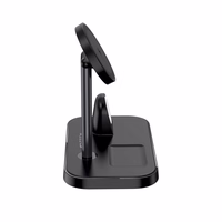 Tech-Protect QI15W-A22 MagSafe indukcijas lādētājs ar 3in1 MagSafe statīvu viedtālrunim / Apple Watch / AirPods - melns