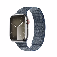Crong Melange - Magnetic siksniņa Apple Watch 44/45/46/49 mm (zils melange)