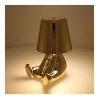 Galda lampa pie gultas GOLD MAN Art Deco sēdoša (versija 5) MLTL