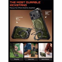 Supcase UB Grip Mag Magnētiskais viedtālruņa apvalks iPhone 17 Pro - zaļš