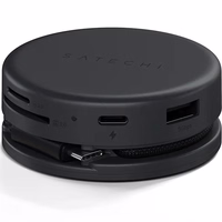 Adapteris HUB 7in1 USB C Satechi Multiport ST-POTG7C pusnakts melns