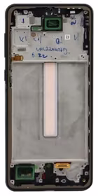 LCD screen Samsung A336 A33 5G 2022 ar touch screen un frame Melns OLED (real size)