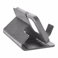 Cellularline Book Agenda - maciņš iPhone 15 Pro Max with MICROBAN coating (melns)