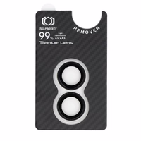 Rūdītais stikls Tel Protect Titanium objektīva 99% AR Aramid sērija kamerai Iphone 16/16 Plus (2 gab.)