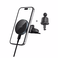 Tech-Protect mm15W-V5 magnētiskais MagSafe auto turētājs ventilācijai/CD slotam melns