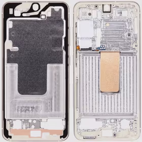 Vidējais rāmis Samsung S911 S23 (Krēmkrāsa)