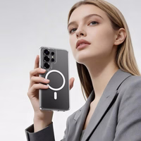 Rock Crystal caurspīdīgs Series Magnetic Maciņš for Samsung Galaxy S26 caurspīdīgs