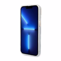 Guess GUHMP14MHTRMD iPhone 14 Plus 6.7 "zeltains / zeltains cietais apvalks Metāla kontūra Magnētiskais