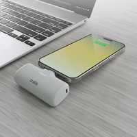 SBS EcoPower 5000 mAh 10W portatīvais lādētājs ar iebūvētu USB-C portu - pelēka