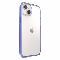 Speck Presidio Perfect-Clear with Impact Geometry - iPhone 15 Plus / 14 Plus maciņš with MICROBAN Coating (Clear / Grounded violets)