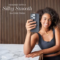 maciņš-Mate Silicone MagSafe - maciņš iPhone 15 Pro (melns)