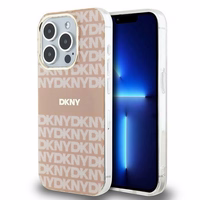 DKNY IML mono un svītras magnētiskais viedtālruņa apvalks iPhone 13 Pro / 13 - rozā