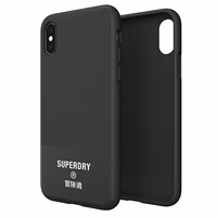 SuperDry Formēts Canvas iPhone X/Xs Maciņš melns 41544