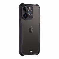 Tactical Quantum Stealth Maciņš for Apple iPhone 14 Pro Caurspīdīgs/Melns