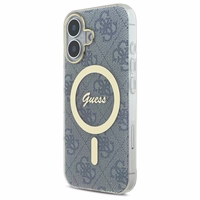 Guess IML 4G MagSafe viedtālruņa apvalks iPhone 16 - zils