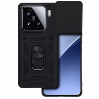 Slide Camera Armor viedtālruņa apvalks Xiaomi 15 Pro 5G melns