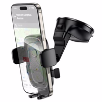 Borofone automobiļu turētājs BH132 Follower priekšējā stikla melns