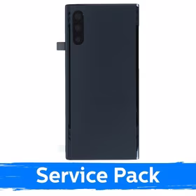 Aizmugurējais vāks, saderīgs ar Samsung N970 Note 10 / Aura melns / (Service Pack)