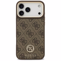 Guess 4G Strass Logo magnētiskais viedtālruņa apvalks iPhone 17 Pro Max - brūns