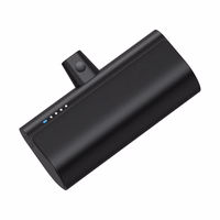 Portatīvais lādētājs Blue Star 5000 mAh ar iebūvētu savienotāju Lightning 2,1A W0556P melna