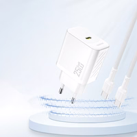 Dudao A27 25W GaN USB-C sienas lādētājs - balts