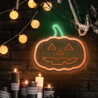 Neon PLEXI LED PUMPKIN WITH STEM oranžs zaļš NNE13 Neolia