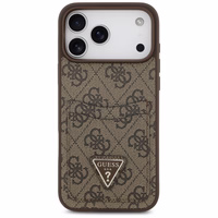 Guess 4G Nauble Card Triangle apvalks iPhone 17 Pro Max - brūns