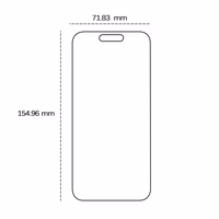 Rūdītais stikls 2,5D iPhone 15 Pro Max 6,7"