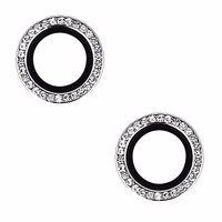 Rūdītais Stikls Ciets Dimants Kamerai (Objektīvam) Iphone 14/14 Plus/16e sudraba (objektīvi 2 gab.)