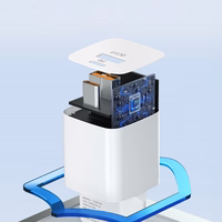 Wozinsky CMWCW 20W USB-C / USB-A sienas lādētājs - balts