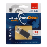 IMRO zibatmiņas disks melns 16GB USB2.0