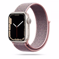 TECH-PROTECT NYLON APPLE WATCH 4 / 5 / 6 / 7 / 8 / 9 / SE (38 / 40 / 41 MM) ROZĀ SMILŠU
