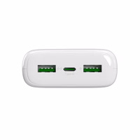 Portatīvais lādētājs Puro DAILY 20 PLUS 20000mAh 2x USB-A / 1x USB-C 22.5W PD AFC - balta