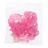 PANAMA LONG tālruņa siksniņa, piekariņš / auklas garums 80 cm (40 cm cilpā) / uz kakla – rozā