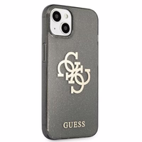 Guess GUHCP13SPCUGL4GBK iPhone 13 mini 5.4" melns cietais apvalks Spīguļu 4G Liels Logotips