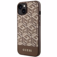 Guess GUHMP14SHGCFSEW iPhone 14 / 15 /13 6.1" brūns/brūns hardcase GCube Stripes MagSafe