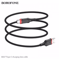 USB Kabelis Hoco "BX67" Melns "Type-C" 100cm